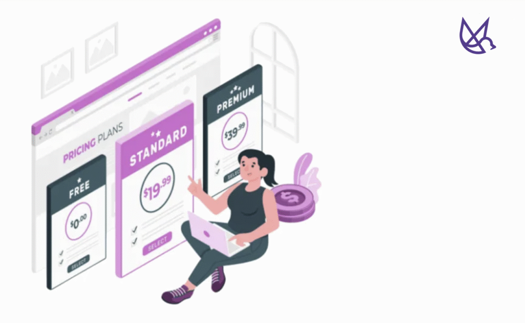 pricing model 을 고민중인 여자 사진