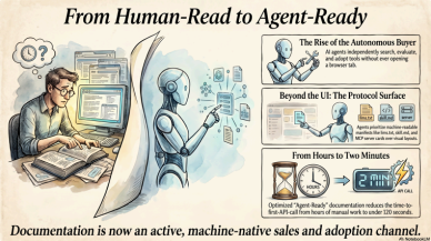 Technical documentation evolving from human readers to AI agents